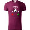 Futbal volá - Tričko z organickej bavlny - 3XL ( Fuchsiová )