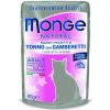 MONGE NATURAL vrecko tuniak v želé s krevetami pre mačky80g