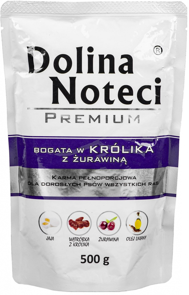 Dolina Noteci Premium bohaté na králika s brusinkou 500 g