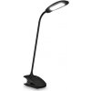 CONNECT IT CLIP stolní Led lampička s klipem, int. baterie, USB-C, ČERNÁ CLI-7020-BK