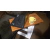 RETRO Drevený stolík na notebook, otočný, príručný, masív