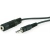 Kábel 3,5mm stereo jack M/F 3m, čierny