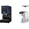 Gaggia New Classic E24 BC, blue + Rocket Espresso FAUSTINO 3.1, white