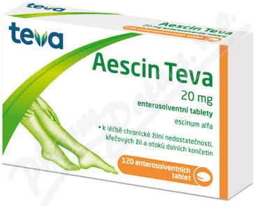 Aescin Teva 20 mg 120 tabliet