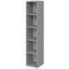 Skriňa otvorená vysoká 4 police Lenza Wels, 39,9x196,5x40,4cm, sivá