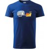 Slimačí obytňák - Tričko extra veľké (5-8XL) - 5XL ( Kráľovská modrá )