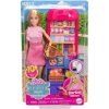 Mattel Barbie Bábika Malibu nakupuje herný set, 10+ doplnkov JCT05