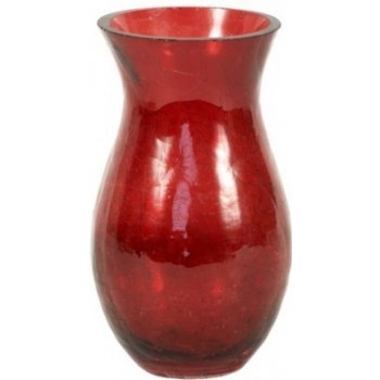 Váza sklenená - 18 cm (sklo, červená) od 2,68 € - Heureka.sk