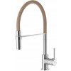 Invena Chameleon, stojanková drezová batéria, béžová-chrómová, BZ-29-L03-C