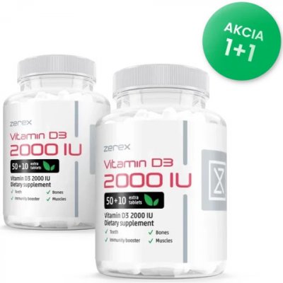 Zerex Vitamín D3 2000IU 2x 60 tabliet