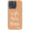 Picasee silikonový průhledný obal pro Apple iPhone 15 Pro Max - Boss Mama