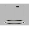LED 2 Závesné vnútorné stropné svietidlo CIRCLE P.100 cm čierne - TRIAC stmievanie