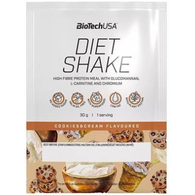 Srvátkový nápoj v prášku, 30g, BIOTECH USA "Diet Shake", cookies&cream