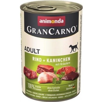 Animonda Grancarno dog Adult hovädzie,králik,bylinky 6 x 0,8 kg