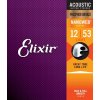 Struny Elixir NanoWeb Phosphor Bronze 12-53 16052 – nekompletná sada