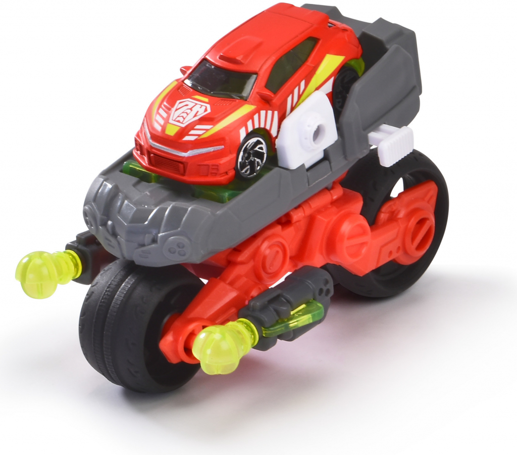 Dickie Toys Transformer vozidlo dron bike - 12 cm, vozidlo 2 v 1 (motorka a lietadlo) pre deti od 3 rokov, detská hračka s množstvom funkcií