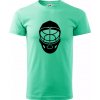 Florbal maska - Klasické pánske tričko vyššej gramáže - 4XL ( Mätová )