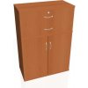 Hobis Policová skriňa Strong, zámok, 80x115,2x40 cm, čerešňa/čerešňa