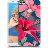 Picasee silikónový čierny obal pre Huawei P Smart - Hibiscus
