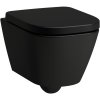 LAUFEN Meda závesné WC Compact Silent Flush s hlbokým splachovaním, 360 x 490 mm, matná čierna, H8201137160001