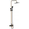 INVENA - Sprchový stĺp s batériou MIDNIGHT čierna/zlato AU-35-D14-V