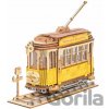Robotime Drevené 3D puzzle Historická električka 145 ks