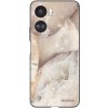 Picasee silikónový čierny obal pre Honor 90 Lite 5G - Cream marble