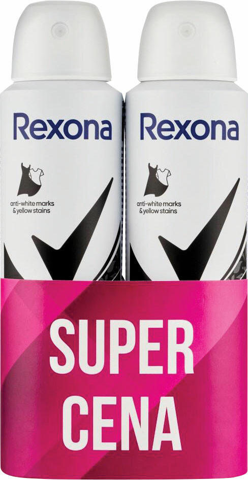 Rexona Invisible Rexona Invisible on Black + White Clothes Antiperspirant 2 x 150 ml