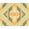 A.S. Création | Vliesová tapeta na stenu Retro Chic 39531-2 | 0,53 x 8,5 m | zelená, žltá, oranžová, okrová + Zelená, žltá, oranžová, okrová vliesová tapeta na stenu 395312 v rozmere 0,53 x 8,5 m