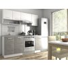 Kuchynská linka LUIZA II 180x120 - Biela + betón