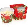 BARTEK Christmas Eve 115 g Red Apple sviečka v skle