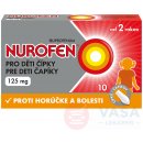 Nurofen pre deti čapíky 125 mg sup.10 x 125 mg