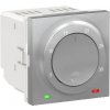 Unica Termostat priestorový, otočný, 2 moduly, Aluminium