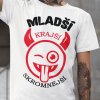 Tričko s potlačou MLADŠÍ KRAJŠÍ SKROMNEJŠÍ Pánsky Biela 5XL