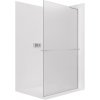 CERANO - Sprchová zástena Walk-in Onyx L-pravá vzpera - 8 mm + polička / držiak na uteráky - chróm, mliečne sklo - 70x200 cm