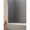New Trendy P-0074 NEW SOLEO vaňová zástena 70 cm, roh. držiak, 70 x 140 cm, chróm