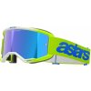 Okuliare VISION 5 BLAZE, ALPINESTARS (žltá fluorescenčná/modrá, zrkadlové modré plexisklo) 2025