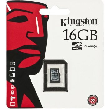 Kingston microSDHC 16GB class 4 + adapter SDC4/16GB od 4,24 € - Heureka.sk
