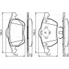 BOSCH Sada brzdových platničiek kotúčovej brzdy 0986494390