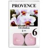 Čajová sviečka PROVENCE 6ks orchidea
