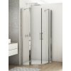 SANSWISS DIVERA D22ERB 80 x 90cm alebo 90 x 80cm sprchový kút štvrťkruhový asymetrický, rádius 55cm, profil chróm - 87 – sklo matné Screen