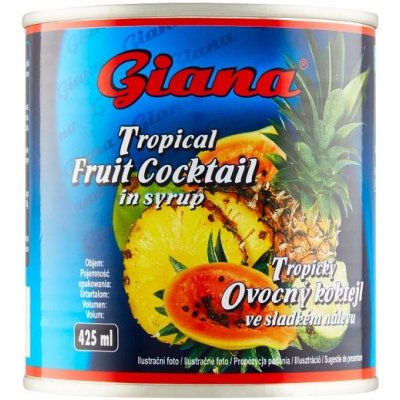 Giana Tropický ovocný koktail v sladkom náleve 425 g