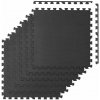 Neo-Sport 192401 Penová fitness puzzle podložka 180 x 120, 6 dielov, čierna