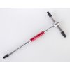 T-kľúč Torx T10 zástrčný, 3 x profil, 125 mm, CrV, rýchloskrutkovací, Triumf (Triumf - profi)