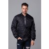 Pánska čierna prešívaná bombera (MY01-1) odstíny černé L