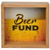 Drevená pokladnička Beer Fund 20 × 5 × 20 cm