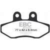 Karbonové brzdové doštičky ebc pre skútre EBC SFAC393