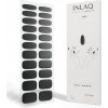 INLAQ Nálepky na nechty Hybridné čierne 22 ks