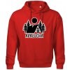 Apalucha chalupa - Oversized mikina pánska Moon - kratšia + širšia - 2XL ( Červená )