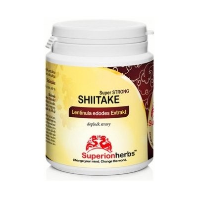 Superionherbs Shiitake Húževnatec jedlý 500 mg 90 kapsúl